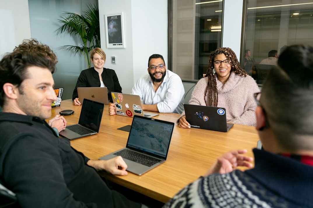 team collaborating effectively