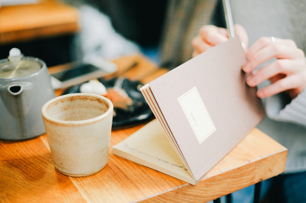 person journaling