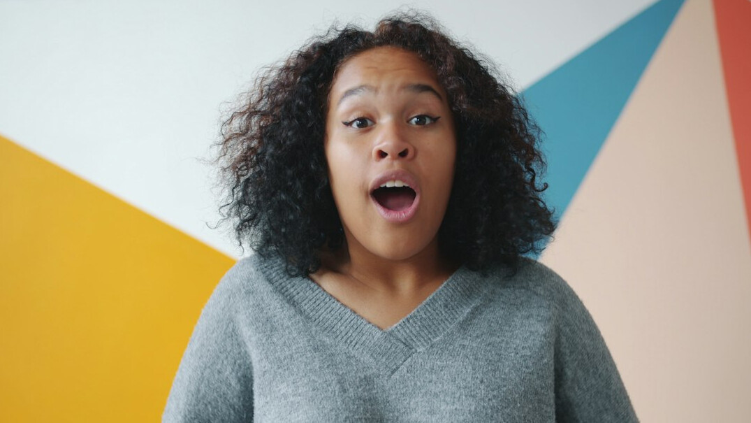 confident woman speaking